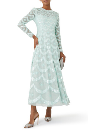 Fifi Long Sleeve Ankle Gown